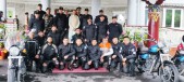  Trishakti motorcycle expedition team reaches Gangtok, meets Governor 