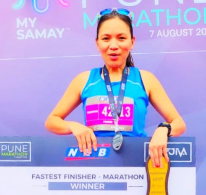 Sikkim girl wins Pune marathon