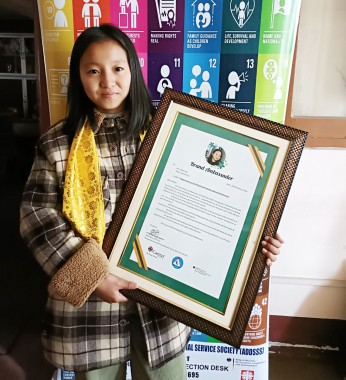Sakshi Rai appointed child rights ambassador for Darjeeling, K’pong and Sikkim