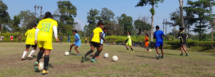 Tea garden youths choose football over mobile games