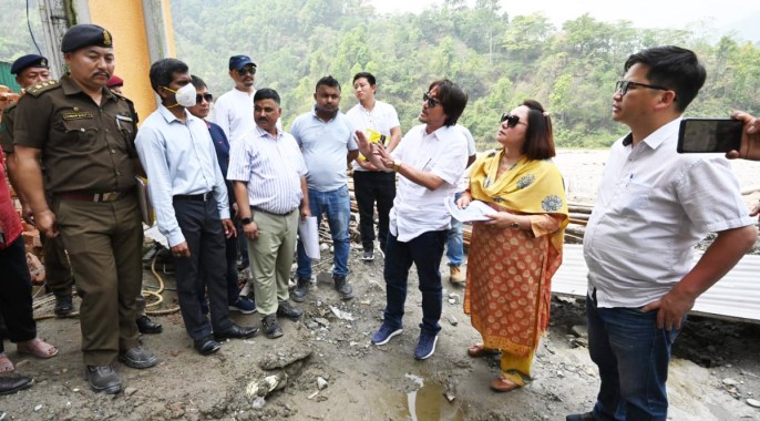 Forest minister inspects disputed pharma factory land in South Sikkim