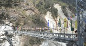 MoS inaugurates Taram Chu bridge as BRO restores Chungthang-Lachen route