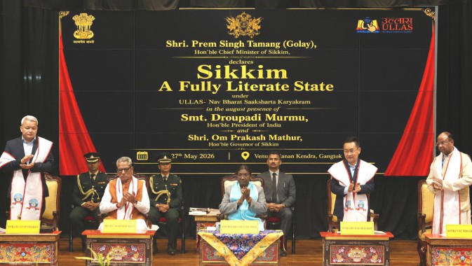 Sikkim declared fully literate under ULLAS programme