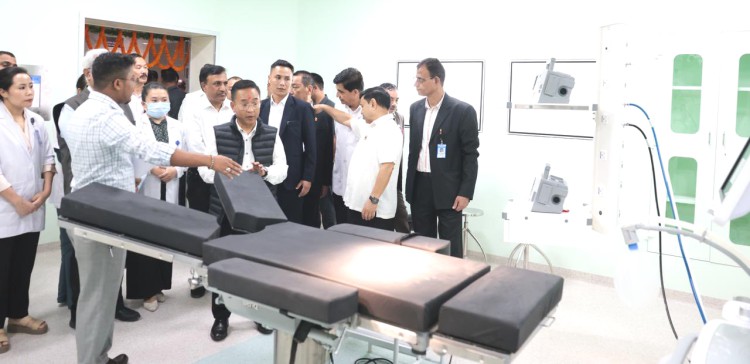 CM inspects new Namchi District Hospital