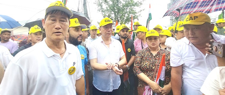 CAP Sikkim holds protest rally against political violence 