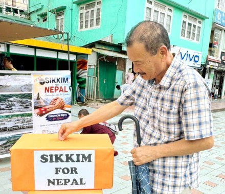 Sikkim For Nepal: Donation drive in Gangtok