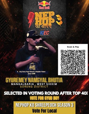 Sikkim's Gyud Boy enters top 10 of Nepal's Biggest Rap Reality Show  