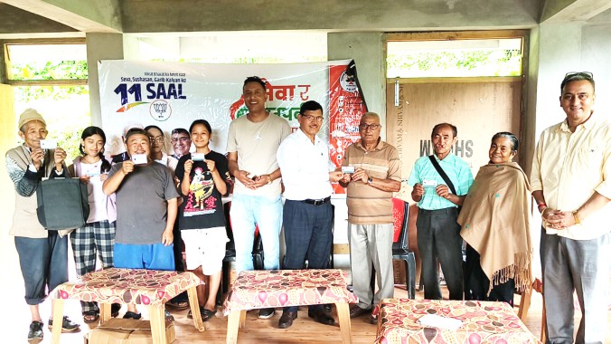 BJP holds ‘Seva&SamparkAbhiyan’ at NaminTumlabong&Rateypani