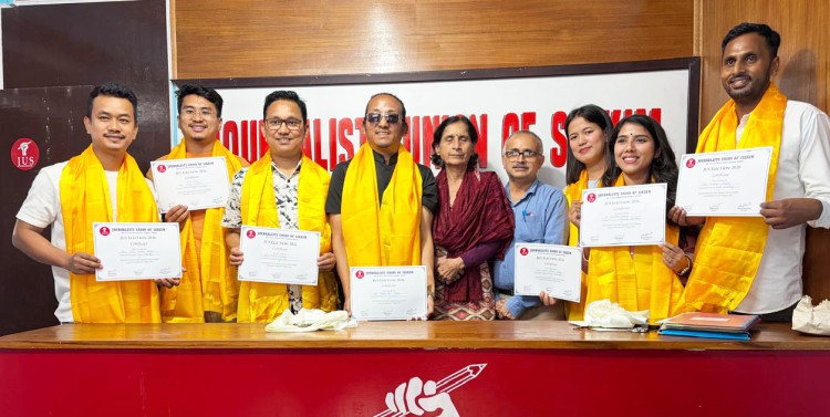 New executive committee of Journalists Union of Sikkim 