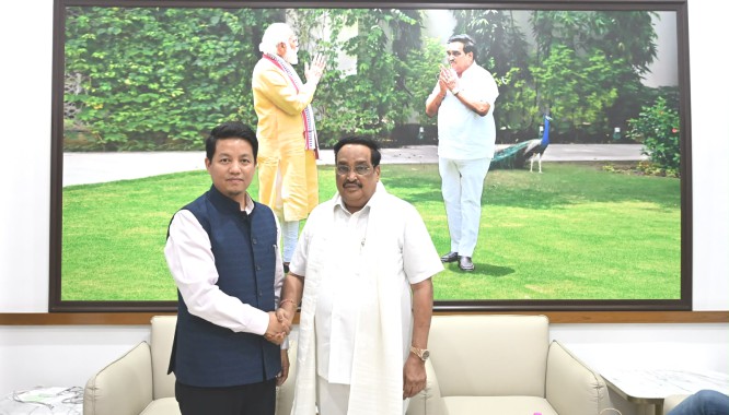 Lok Sabha MP Indra Hang meets Jal Shakti Minister, seeks support for Sikkim’s GLOF mitigation