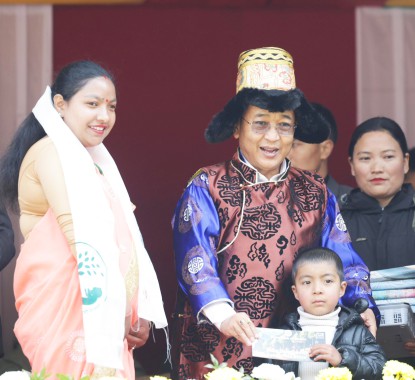 Chief Minister Prem Singh Tamang-Golay attended the 12th edition of Sherpa Gyalpo Losar