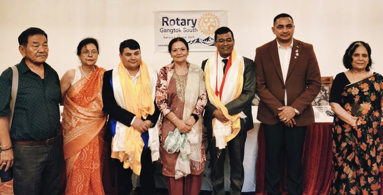 New executive committee of Rotary Club of Gangtok South