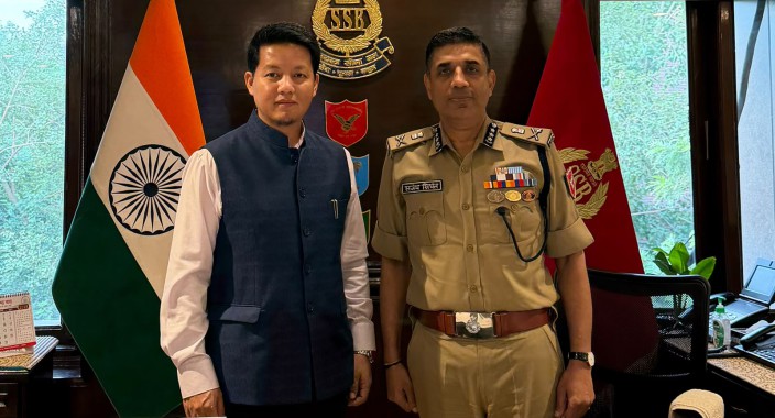 MP Indra Hang meets SSB Director General on border infrastructure