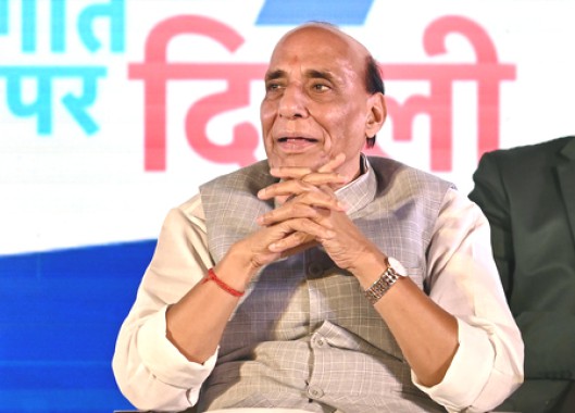 Rajnath Singh refers to PM Modi’s ‘fourth term in office’, calls it key to achieving ‘Viksit Bharat’