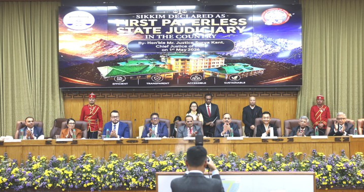 Sikkim declared 1st Paperless Judiciary in India 