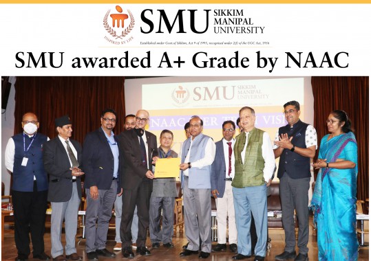 Sikkim Manipal University rated A+ grade by NAAC
