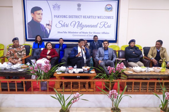 MoS reviews Central schemes implementation in Pakyong district