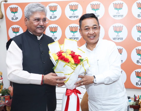 Chief Minister meets newly appointed Sikkim Governor Dushyant Gautam