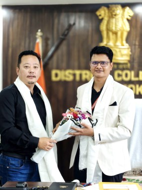 APS Tshering Wangchuk meets Gangtok DC to discuss district development agendas