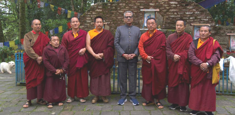 Governor visits heritage sites in Yuksam, interacts with tour operators in Pelling