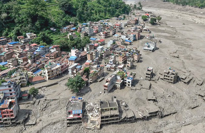 Flash floods wreak havoc in Nepal’s Rasuwa region, hundreds missing