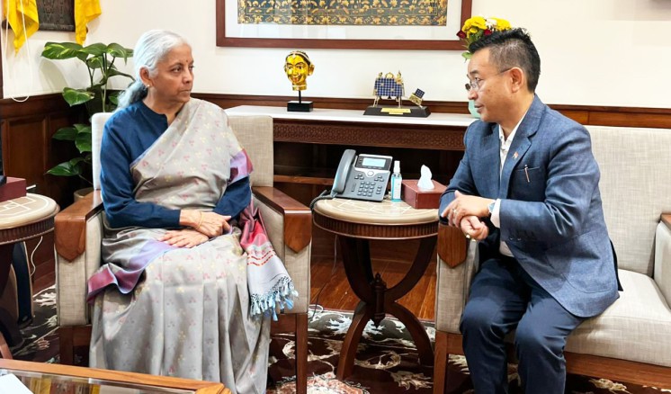 CM discusses Sikkim’s developmental priorities with Union Finance Minister