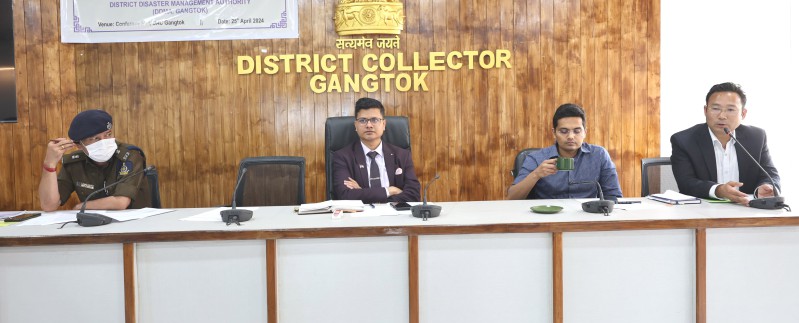 Monsoon preparedness meeting for Gangtok district