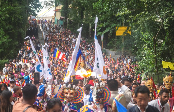 Guru Rinpoche Thrungkar Tshechu observed with religious procession in Gangtok